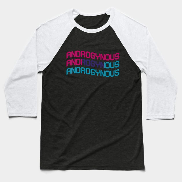 Androgynous proud flag Baseball T-Shirt by carolphoto